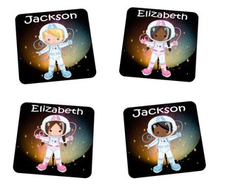 Letrero de puerta personalizado para niños Letrero de puerta de guardería personalizado Letrero de puerta de niñas, letrero de puerta de niños Diseño de astronauta