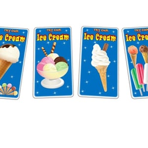 Ice Cream Shop Ice Cream Parlour Metal Retro Advertising Sign Retro Ice Cream Shop