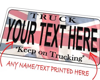 Trucker Neuheit Nummernschild Personalisiertes Nummernschild Personalisiertes Geburtstagsgeschenk 15 cm 29 cm Neuheit Nummernschild