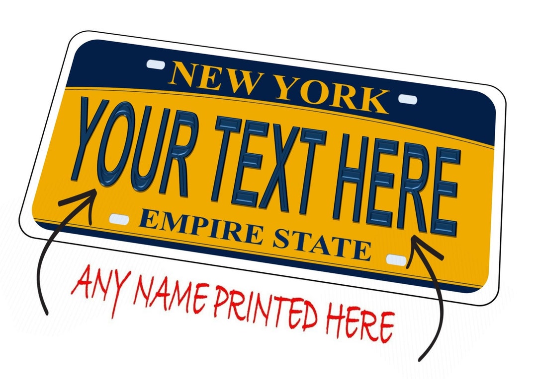 New York Personalizzata Alluminio Targa Mappa Etichetta Qualsiasi - Foto 12