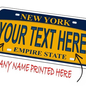 New York City Novelty Number Plate Personalised Number Plate Personalised Birthday Gift 15cm 29cm American Number Plate