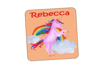 Letrero de puerta personalizado para niños Letrero de puerta de guardería personalizado Letrero de puerta de niñas, letrero de puerta de niños Diseño de unicornio