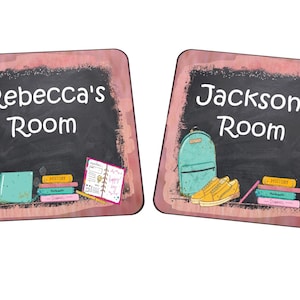 Children&#39;s Personalised Door Sign Personalised Nursery Door Sign Girls Door Sign, Boys Door Sign Chalkboard  Design