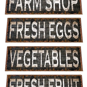 Retro Farm  Sign Farmers Market Vintage Shop Sign Farm Fresh Sign Fresh Eggs Sign