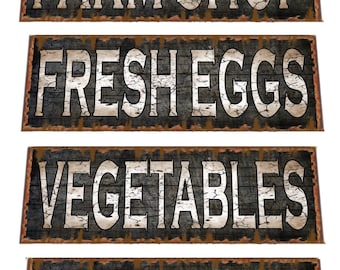 Retro Farm  Sign Farmers Market Vintage Shop Sign Farm Fresh Sign Fresh Eggs Sign