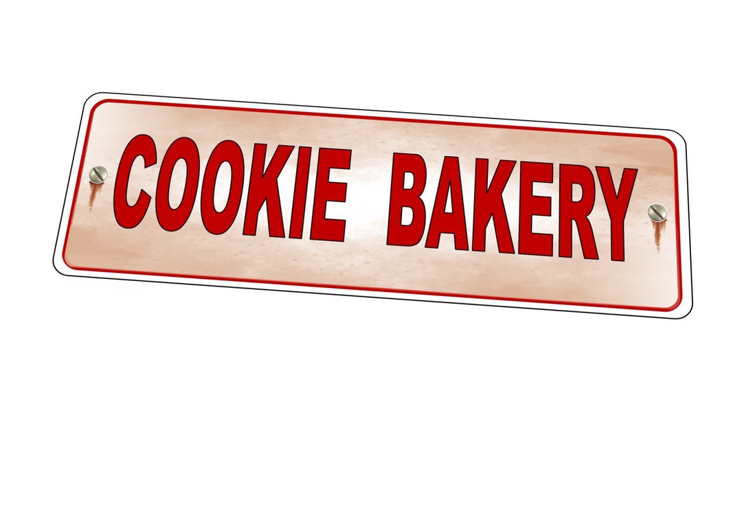 Christmas Sign Cookie Bakery Christmas Retro Vintage Style Metal Sign ...