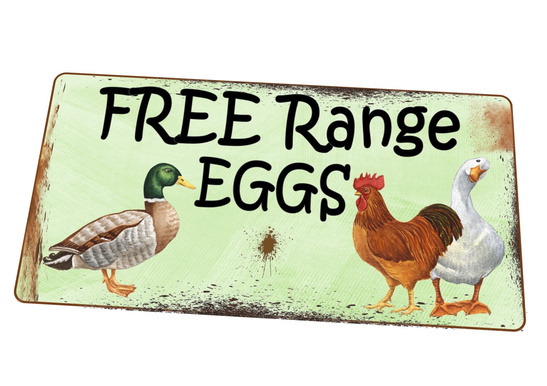 Poutry Sign Farm Sign Vintage Rustic Farm Shop Sign Farmers Kitchen Sign Duck, Hens ...