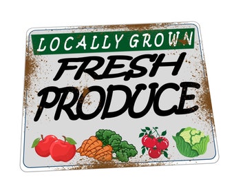 Targa In Metallo Farm Fresh Fruits And Vegetables Red Truck Farm Autumn