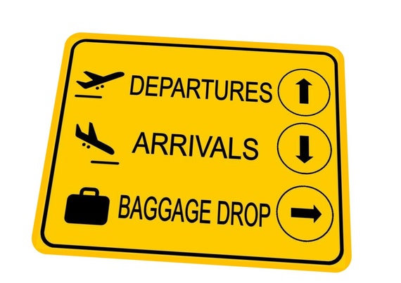 Airport Sign Fun Novelty Reproduction Airport Lounge Sign - Etsy