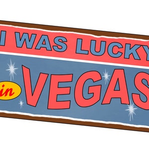 Las Vegas Retro Sign Vintage Style Metal Sign 15cm x 29cm Metal Sign Aged Metal Sign Holiday Sign