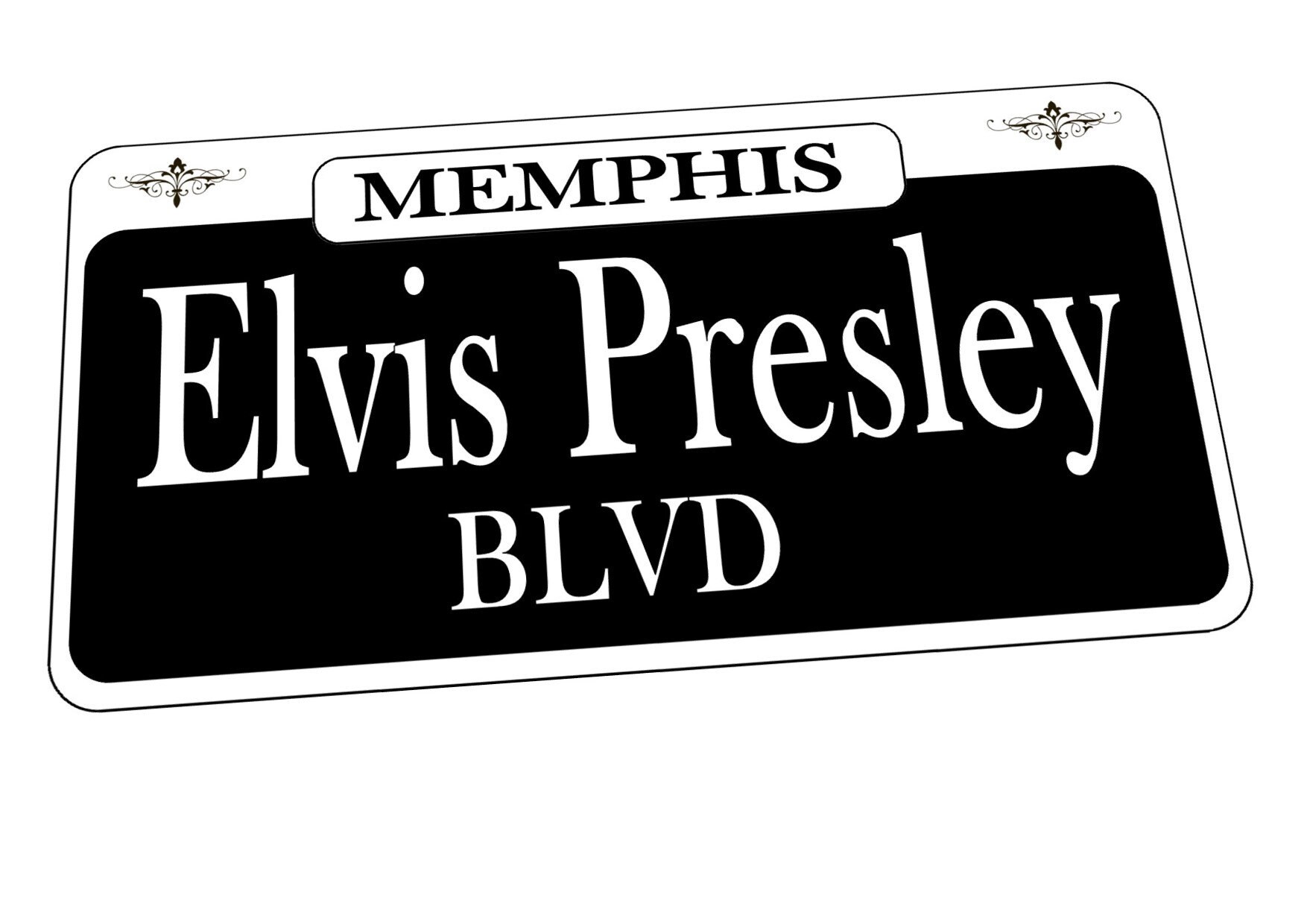 Elvis Presley Boulevard Sign Reproduction Memphis Street Sign Fun ...