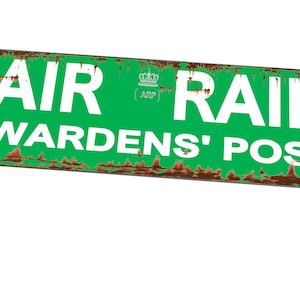 Air Raid Wardens Office Man Cave Sign  WW2 Sign Military Man Cave Sign  Military  Air Raid Wardens Sign