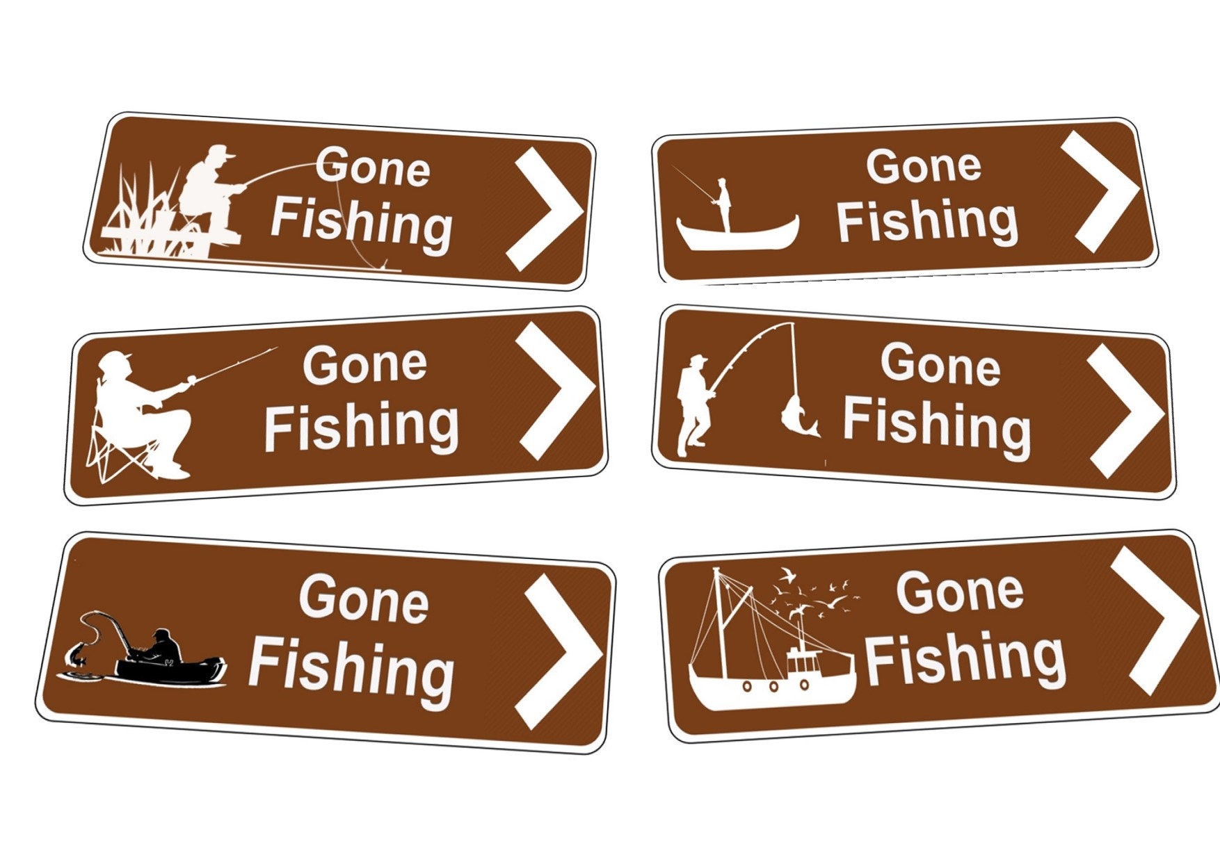 Decorative Fishing Signs  Signage, Signs, Wayfinding signage