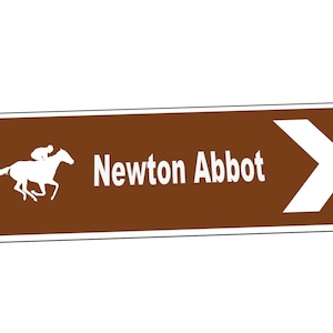 Horse Racing Sign Race Course Sign Aintree Newmarket Chepstow ...