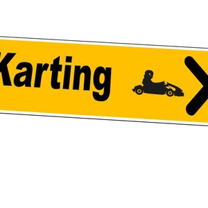 Go Cards Sign Go Kart Karting Race Track Sign Karting Sign Wall Plaque Karting Metal ...