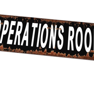 Operations  Room Man Cave Sign  WW2 Sign Military Man Cave Sign  Military  Airfield Sign