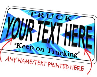 Scottish Truckers Neuheit Nummernschild Personalisiertes Nummernschild Personalisiertes Geburtstagsgeschenk 15 cm 29 cm Neuheit Nummernschild