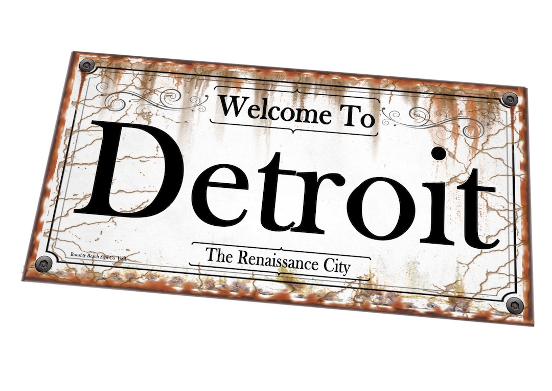 Retro Detroit Sign Vintage Welcome to Boston Sign American Retro Town ...