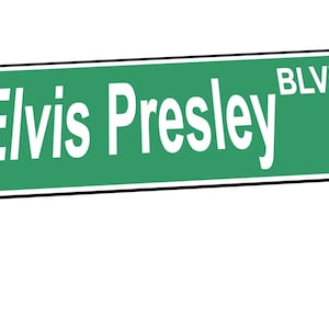Riproduzione del cartello di Elvis Presley Boulevard, cartello stradale di Las Vegas, divertente cartello stradale di novità