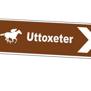 Horse Racing Sign Race Course Sign Aintree Newmarket Chepstow ...