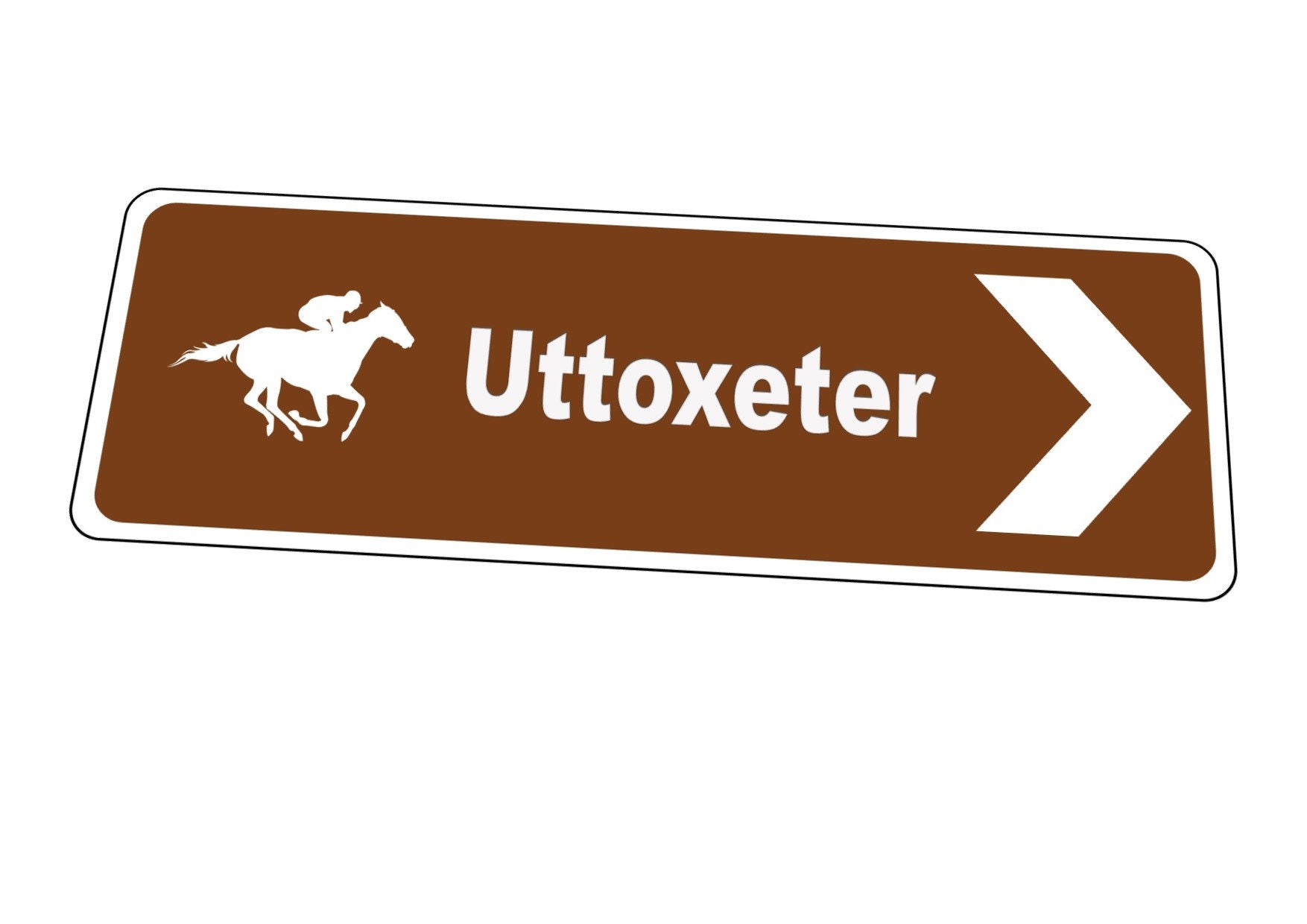 Horse Racing Sign Race Course Sign Aintree Newmarket Chepstow - Etsy