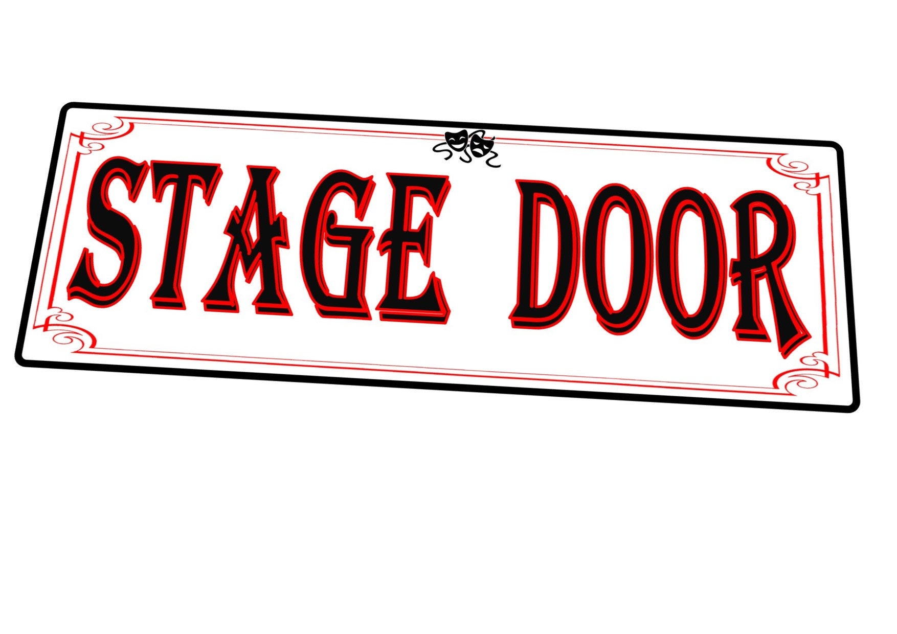 Stage Box Sign Theatre Stage Door Sign Reproduction Stage Door Sign Vintage Theatre ...