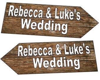 Wedding Sign Metal Wedding Reception Sign Personalised Wedding Sign Custom Wedding Sign Wedding Direction Sign