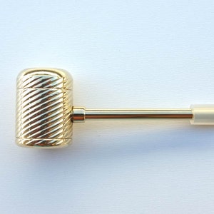 Double Barrel Shaka Brass Smoking Pipe Screenless Built-in Poker