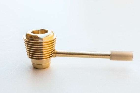 Brass Beehive Pipe: CNC Machined, Removable Tar Trap, Solid Brass, Made in Hawaii