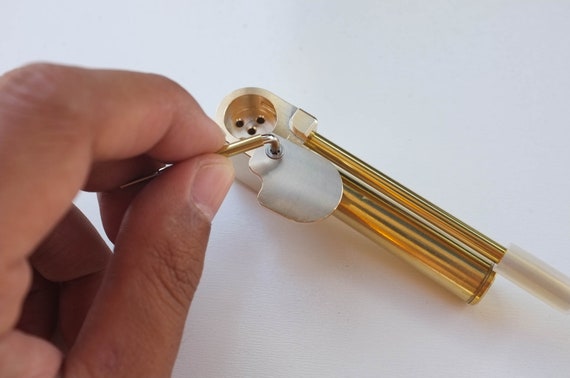 New Brass PLT Tobacco Smoking Proto Pipe Clone Tar Trap Stash