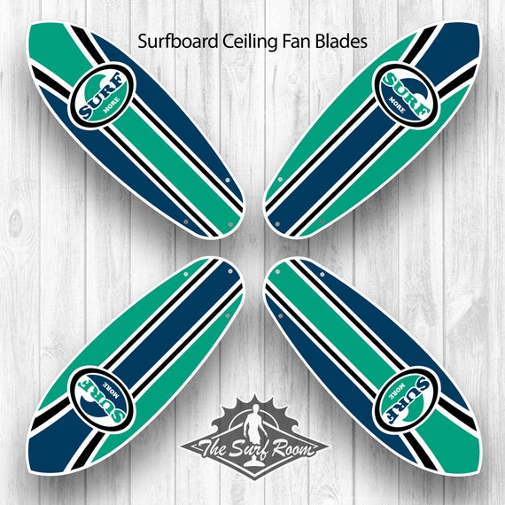 Surf More Surfboard Ceiling Fan Blades Motor Surf More Surfboard Ceiling Fan Blades, Surf Ceiling Fan