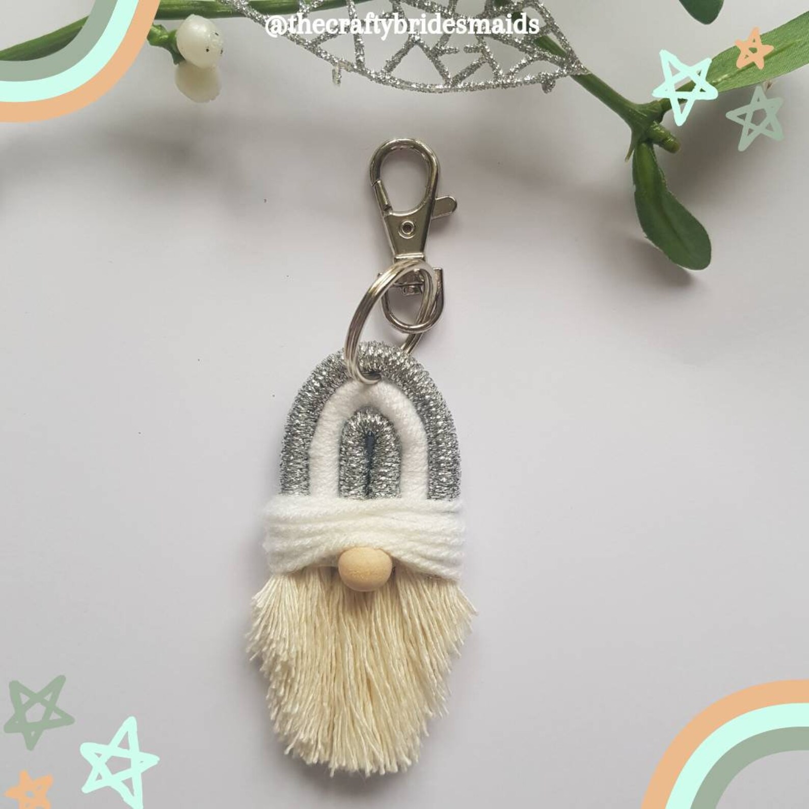 Christmas Gonk Keyring Xmas Collection Gonk Keyring Etsy