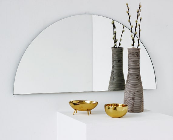half moon mirror