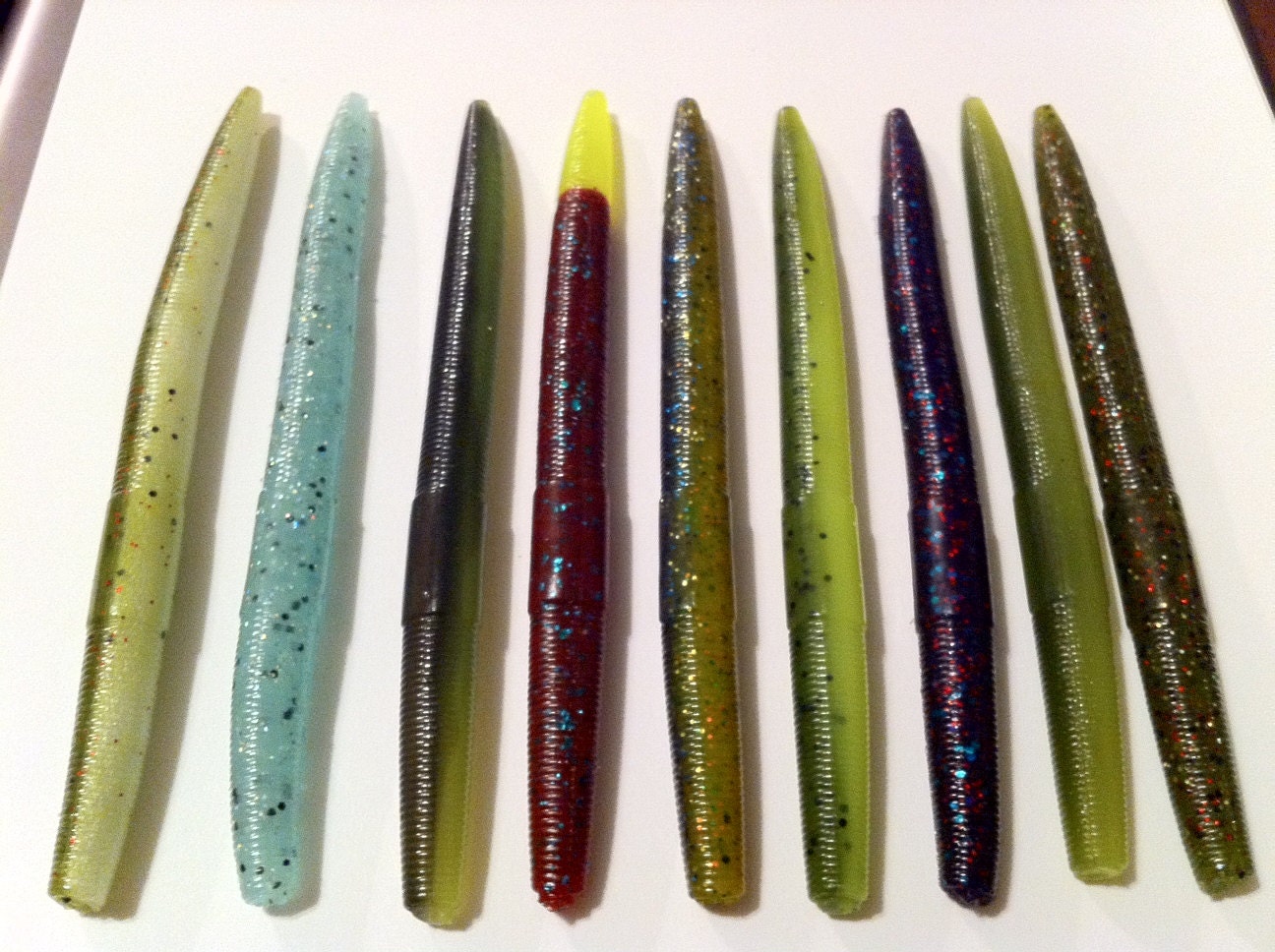 100 5 Fatties Senko Style Baits Bass Sticks Fishing Etsy