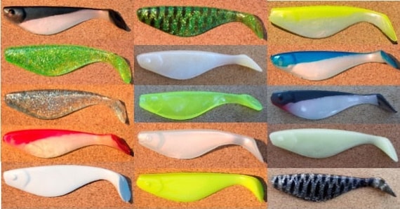 50 4 Sassy Shad Swim Baits Swimbait Paddle Tail Striper Bass Rockfish Lures  -  Canada