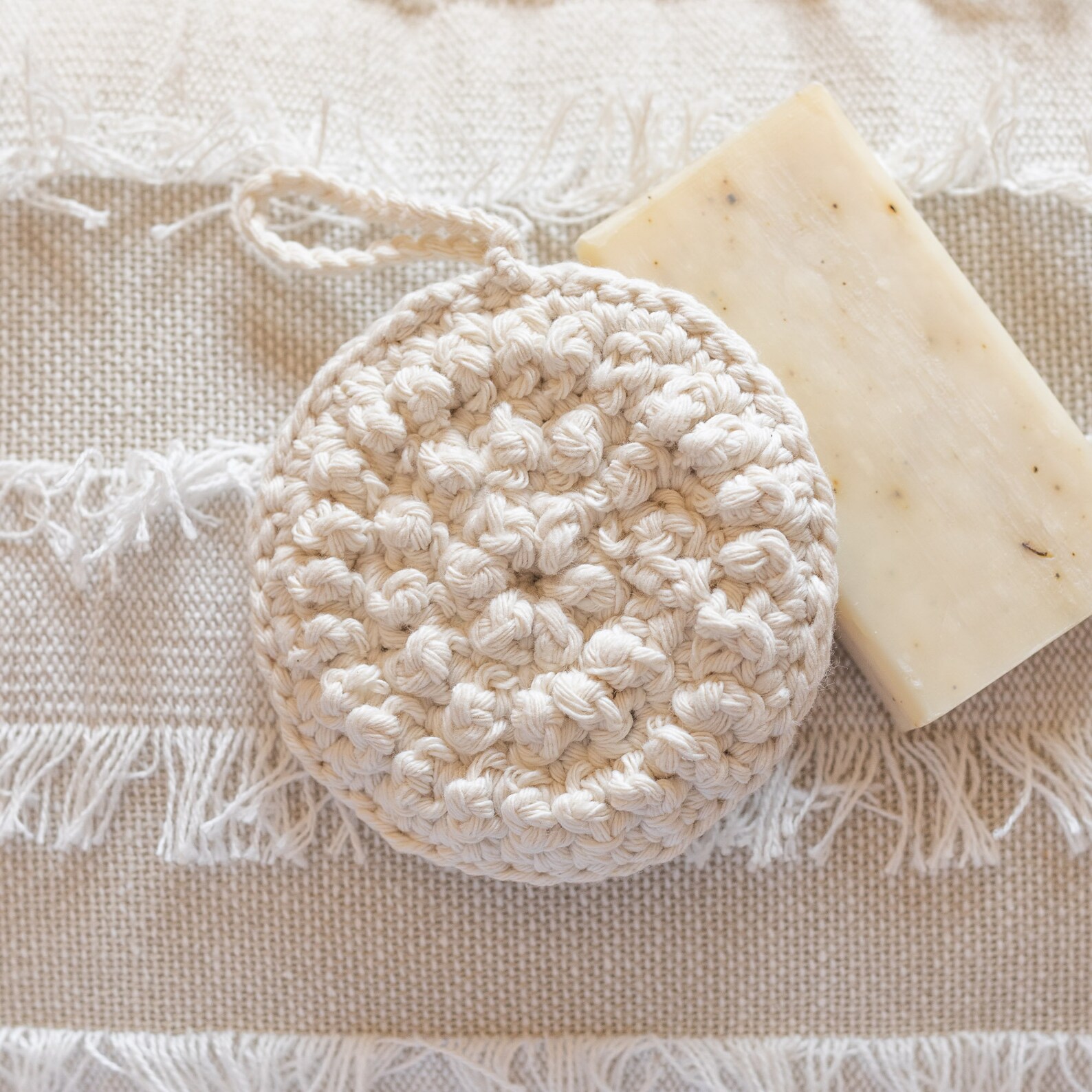 Loofah washcloth body cloth washer cotton eco friendly Etsy