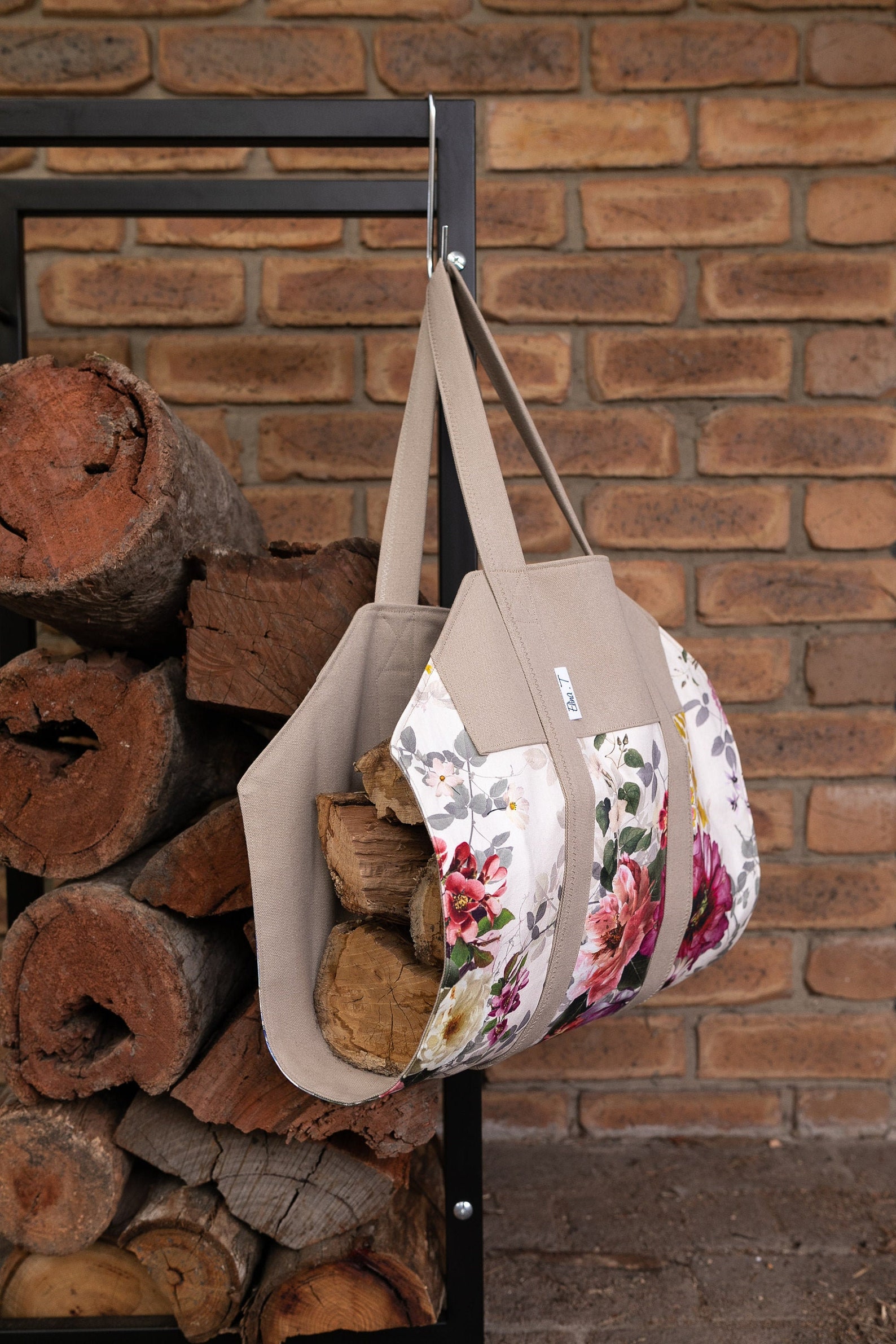 Firewood carrier sling bag tote holder carry bag with Etsy