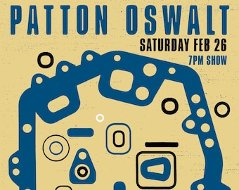 Patton Oswalt "Gasket" Double-sided Gig Poster (Tucson)