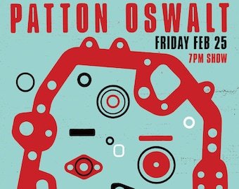 Patton Oswalt "Gasket" Double-sided Gig Poster (Phoenix)