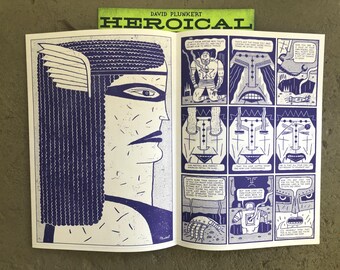 Heroical Set of 4 Zines by David Plunkert, Collectible Artist Book