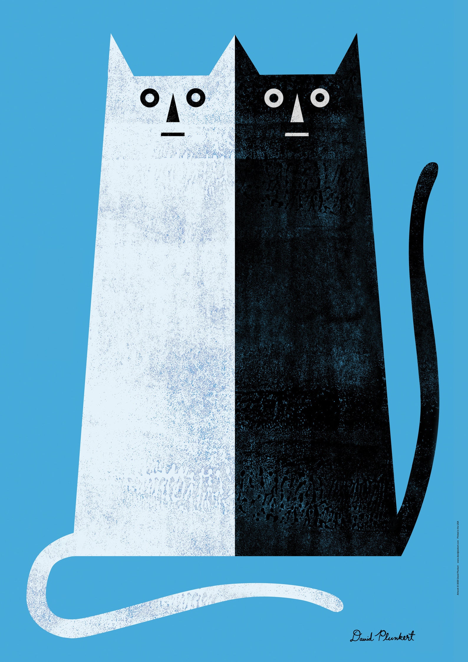 Giant Black White Cat Poster By David Plunkert Etsy giant-black-white-cat-poster-by-david-plunkert-etsy