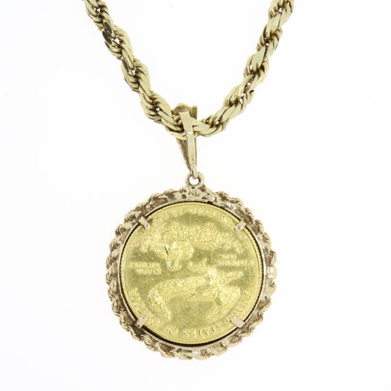 10k gold coin sale pendant