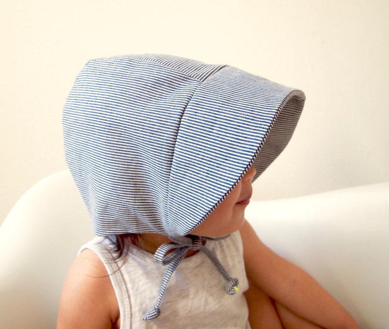 Cotton Toddler Sun Hat Summer Bonnet Railroad Denim design