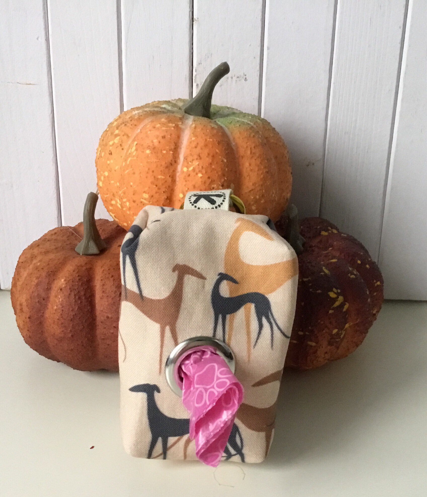 Ecologic greyhound whippet poop bag dispenser Etsy