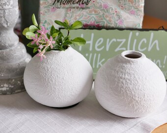 Blumenvase weiß