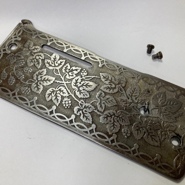 Vintage Singer Sewing Machine Plate Etsy