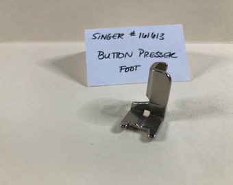 Vintage Singer Sewing Machines #161613 Low Shank Button Presser Foot, Free Shipping