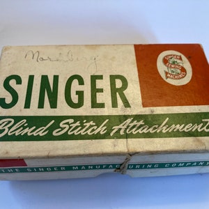 Vintage Singer Sewing Machines: #160616 Low Shank Blind Stitch Attachment COMPLETE