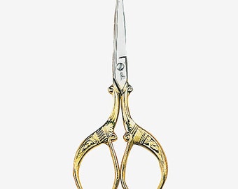 DMC Gold Plated Peacock Embroidery Scissors 3.5 " / 9cm