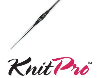 KnitPro Steel Crochet Hook Tool - Sizes 0.5mm - 1.75mm x 12cm or Choose A Set of All 6 Sizes